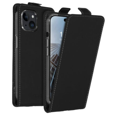 Accezz Flipcase iPhone 15 Telefoonhoesje Zwart | Accezz