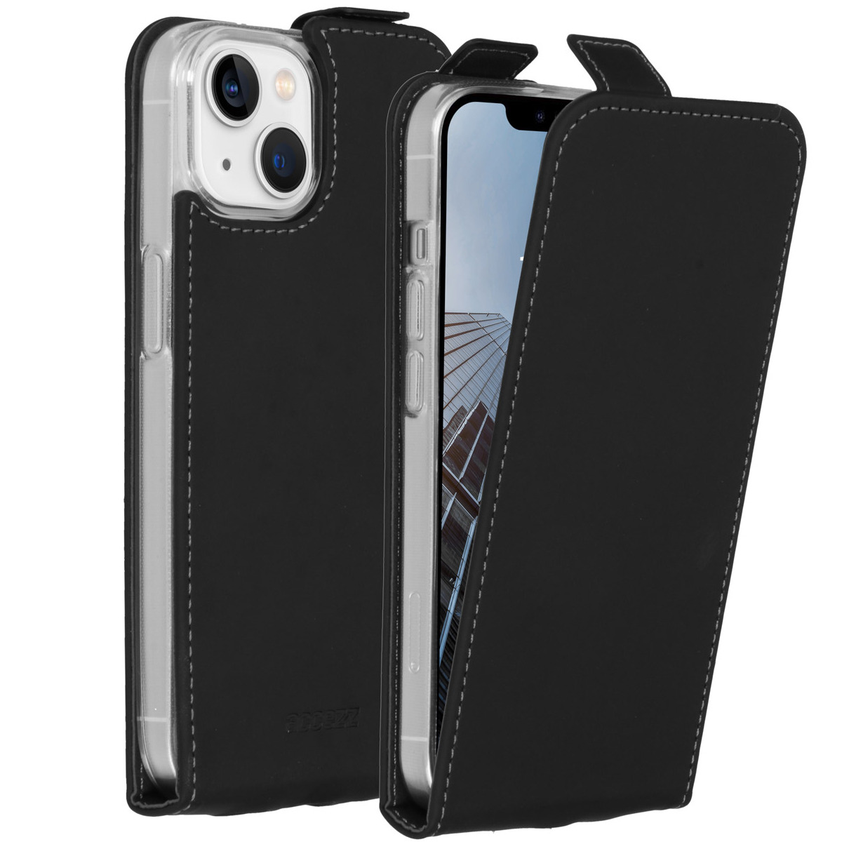 Accezz Flipcase voor Apple iPhone 14 Telefoonhoesje Zwart | Accezz
