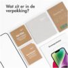 Accezz Gehard Glas Full Cover Screenprotector iPhone 15 Pro Max Smartphone screenprotector Transparant | Accezz