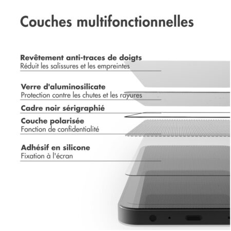 Accezz Gehard Glas Privacy Screenprotector Samsung Galaxy S22 / S23 Smartphone screenprotector Transparant | Accezz