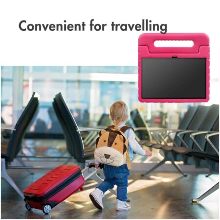 Accezz Kidsproof Backcover met handvat Samsung Galaxy Tab A9 Plus Tablethoesje Roze | Accezz