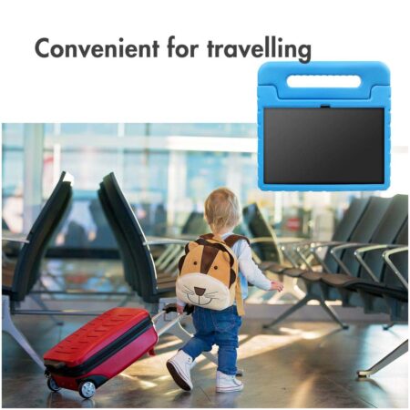Accezz Kidsproof Backcover met handvat Samsung Galaxy Tab A9 Tablethoesje Blauw | Accezz