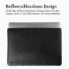 Accezz Leather hoes voor MacBook 14 inch Laptop sleeve Zwart | Accezz