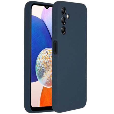 Accezz Liquid Silicone Backcover Samsung Galaxy A14 (5G) Telefoonhoesje Blauw | Accezz