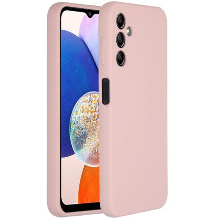 Accezz Liquid Silicone Backcover Samsung Galaxy A14 (5G) Telefoonhoesje Roze | Accezz