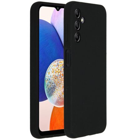 Accezz Liquid Silicone Backcover Samsung Galaxy A14 (5G) Telefoonhoesje Zwart | Accezz