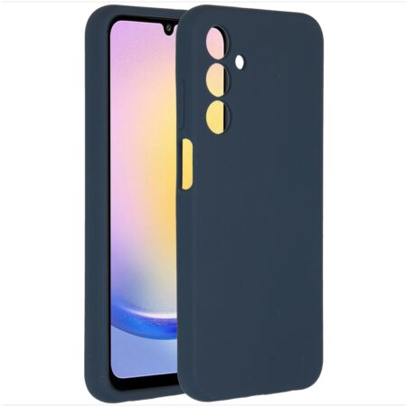 Accezz Liquid Silicone Backcover Samsung Galaxy A25 Telefoonhoesje Blauw | Accezz