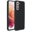 Accezz Liquid Silicone Backcover Samsung Galaxy S21 Telefoonhoesje Zwart | Accezz