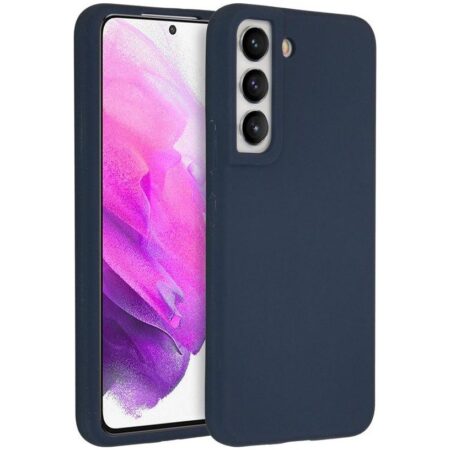 Accezz Liquid Silicone Backcover Samsung Galaxy S22 Telefoonhoesje Blauw | Accezz