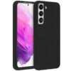 Accezz Liquid Silicone Backcover Samsung Galaxy S22 Telefoonhoesje Zwart | Accezz