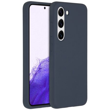 Accezz Liquid Silicone Backcover Samsung Galaxy S23 Telefoonhoesje Blauw | Accezz