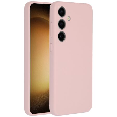 Accezz Liquid Silicone Backcover Samsung Galaxy S24 Plus Telefoonhoesje Roze | Accezz