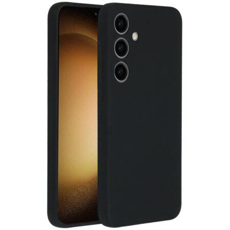 Accezz Liquid Silicone Backcover Samsung Galaxy S24 Plus Telefoonhoesje Zwart | Accezz
