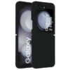 Accezz Liquid Silicone Backcover Samsung Galaxy Z Flip 5 Telefoonhoesje Zwart | Accezz