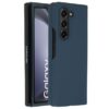 Accezz Liquid Silicone Backcover Samsung Galaxy Z Fold 5 Telefoonhoesje Blauw | Accezz