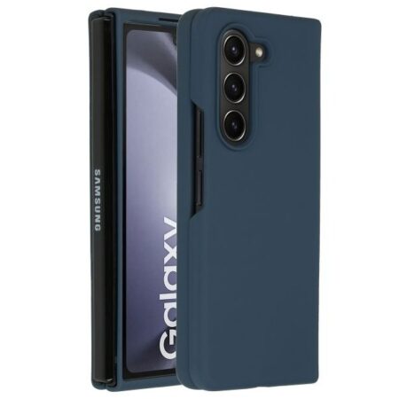 Accezz Liquid Silicone Backcover Samsung Galaxy Z Fold 5 Telefoonhoesje Blauw | Accezz