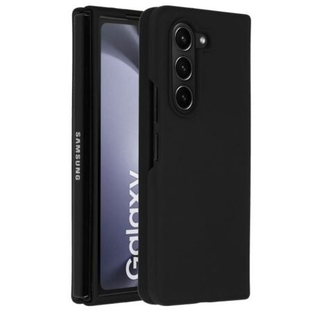 Accezz Liquid Silicone Backcover Samsung Galaxy Z Fold 5 Telefoonhoesje Zwart | Accezz