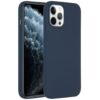 Accezz Liquid Silicone Backcover iPhone 12 Pro Max Telefoonhoesje Blauw | Accezz