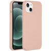 Accezz Liquid Silicone Backcover iPhone 13 Mini Telefoonhoesje Roze | Accezz