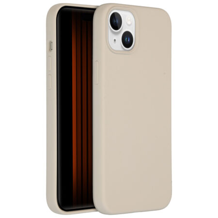 Accezz Liquid Silicone Backcover iPhone 15 Plus Telefoonhoesje Grijs | Accezz