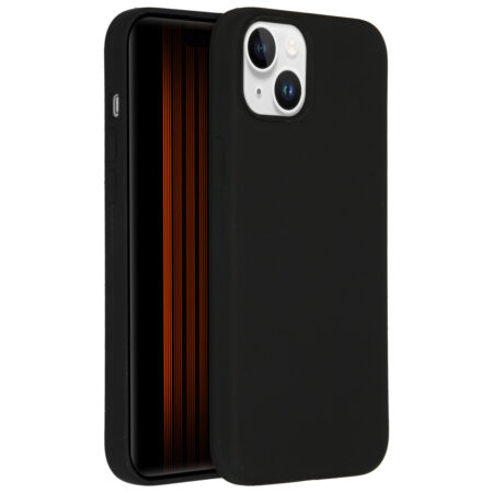 Accezz Liquid Silicone Backcover iPhone 15 Plus Telefoonhoesje Zwart | Accezz