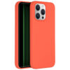 Accezz Liquid Silicone Backcover iPhone 15 Pro Max Telefoonhoesje Oranje | Accezz
