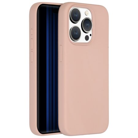 Accezz Liquid Silicone Backcover iPhone 15 Pro Telefoonhoesje Roze | Accezz