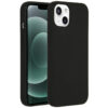 Accezz Liquid Silicone Backcover met MagSafe iPhone 13 Mini Telefoonhoesje Zwart | Accezz