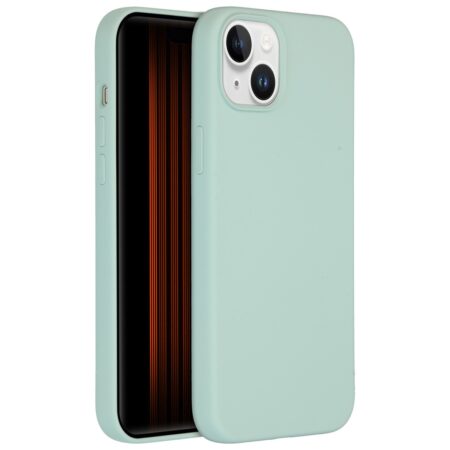 Accezz Liquid Silicone Backcover met MagSafe iPhone 15 Plus Telefoonhoesje Blauw | Accezz