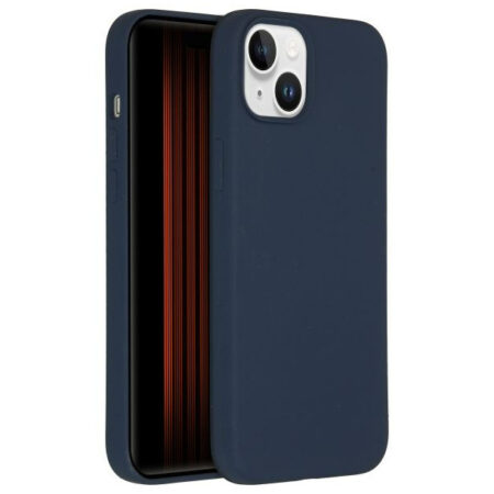 Accezz Liquid Silicone Backcover met MagSafe iPhone 15 Plus Telefoonhoesje Blauw | Accezz