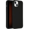 Accezz Liquid Silicone Backcover met MagSafe iPhone 15 Plus Telefoonhoesje Zwart | Accezz