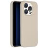 Accezz Liquid Silicone Backcover met MagSafe iPhone 15 Pro Telefoonhoesje Grijs | Accezz