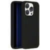 Accezz Liquid Silicone Backcover met MagSafe iPhone 15 Pro Telefoonhoesje Zwart | Accezz