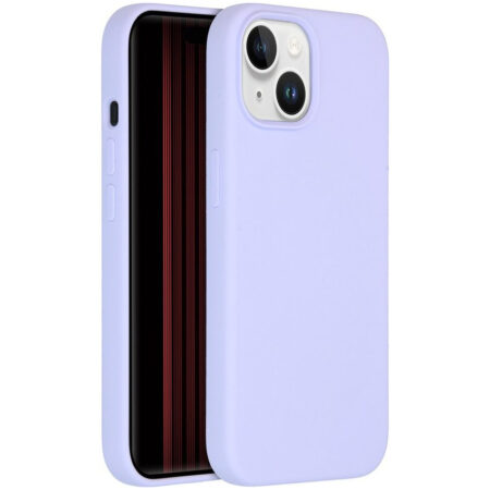 Accezz Liquid Silicone Backcover met MagSafe iPhone 15 Telefoonhoesje Paars | Accezz