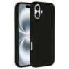 Accezz Liquid Silicone Backcover met MagSafe iPhone 16 Plus Telefoonhoesje Zwart | Accezz