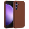 Accezz Liquid Silicone Backcover met MagSafe voor Samsung Galaxy S23 FE Telefoonhoesje Bruin | Accezz