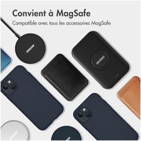 Accezz Liquid Silicone Backcover met MagSafe voor Samsung Galaxy S25 Plus Telefoonhoesje Blauw | Accezz