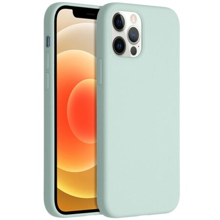Accezz Liquid Silicone voor Apple iPhone 12 (Pro) Telefoonhoesje Blauw | Accezz
