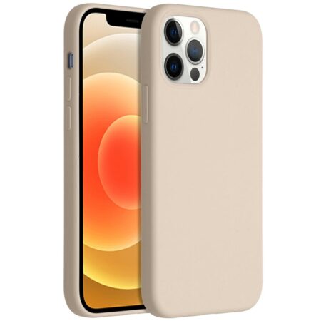 Accezz Liquid Silicone voor Apple iPhone 12 (Pro) Telefoonhoesje Bruin | Accezz