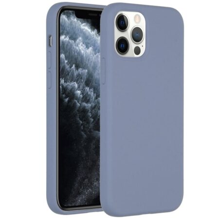 Accezz Liquid Silicone voor Apple iPhone 12 (Pro) Telefoonhoesje Paars | Accezz