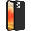 Accezz Liquid Silicone voor Apple iPhone 12 (Pro) Telefoonhoesje Zwart | Accezz