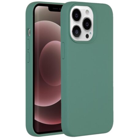 Accezz Liquid Silicone voor Apple iPhone 13 Pro Max Telefoonhoesje Groen | Accezz