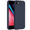 Accezz Liquid Silicone voor Apple iPhone SE (2022 / 2020) / 8 / 7 Telefoonhoesje Blauw | Accezz