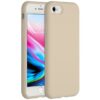 Accezz Liquid Silicone voor Apple iPhone SE (2022 / 2020) / 8 / 7 Telefoonhoesje Bruin | Accezz