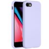 Accezz Liquid Silicone voor Apple iPhone SE (2022 / 2020) / 8 / 7 Telefoonhoesje Paars | Accezz