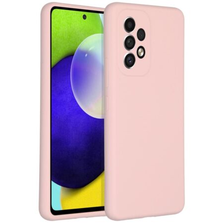 Accezz Liquid Silicone voor Samsung Galaxy A53 Telefoonhoesje Roze | Accezz