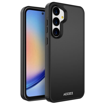 Accezz Rugged Frosted Backcover Samsung Galaxy A35 Telefoonhoesje Zwart | Accezz