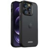 Accezz Rugged Frosted Backcover iPhone 14 Pro Telefoonhoesje Zwart | Accezz