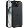 Accezz Rugged Frosted Backcover iPhone 15 Plus Telefoonhoesje Zwart | Accezz