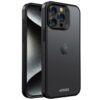 Accezz Rugged Frosted Backcover iPhone 15 Pro Max Telefoonhoesje Zwart | Accezz